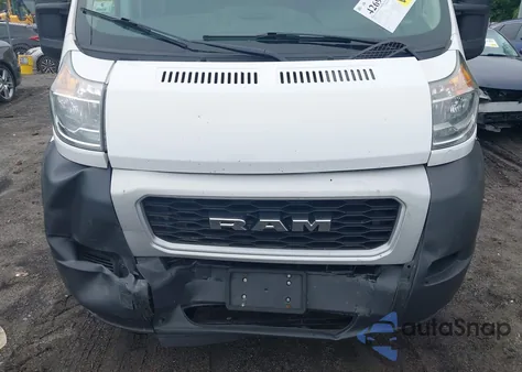 2019 Ram Promaster 2500 High Roof 159 Wb из США, поврежденный, VIN 3C6TRVDG5KE543661